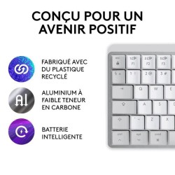 Clavier - Sans fil - Logitech - MX Mechanical Mini -AZERTY - Rétroéc