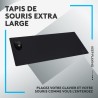 Tapis de souris gamer - Logitech G - G840 - Noir