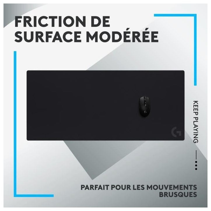 Tapis de souris gamer - Logitech G - G840 - Noir Tapis de souris gamer - Logitech G - G840 - Noir