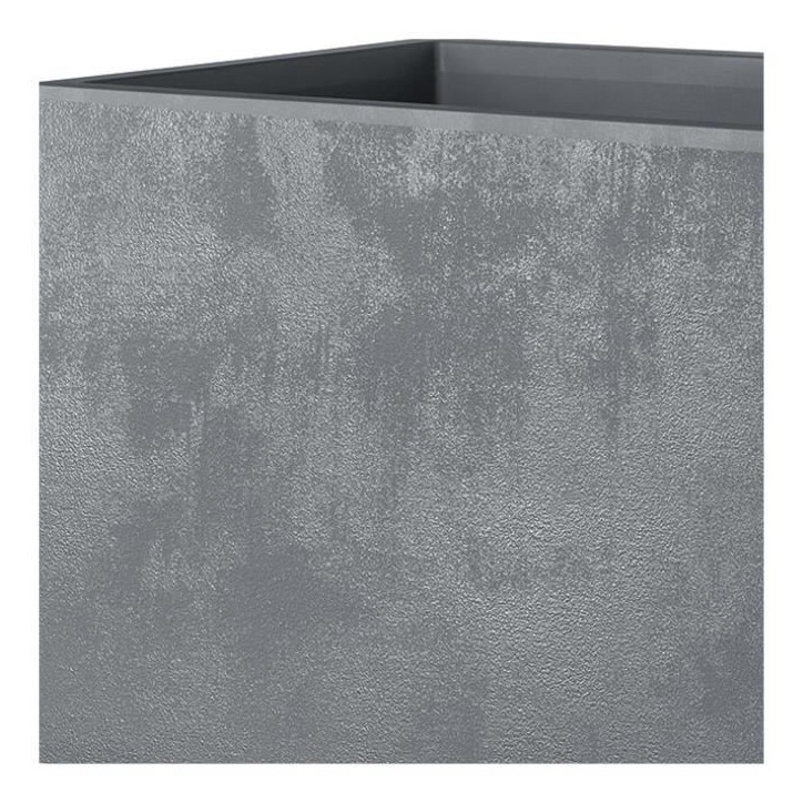 DEROMA Pot de fleurs Cube Millennium R - Ashgrey - 39 x H39,1 cm - A réserve d'eau - 39 cm DEROMA Pot de fleurs Cube Millennium R - Ashgrey - 39 x H39,1 cm - A réserve d'eau - 39 cm