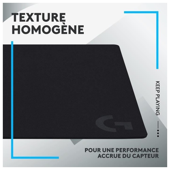 Tapis de souris gamer - Logitech G- G640 - Noir Tapis de souris gamer - Logitech G- G640 - Noir