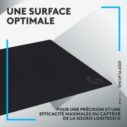 Tapis de souris gamer - Logitech G- G640 - Noir