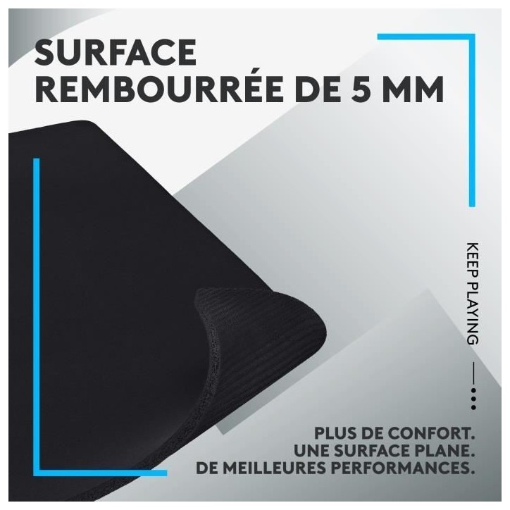Tapis de souris gamer - Logitech - G740 - Noir Tapis de souris gamer - Logitech - G740 - Noir