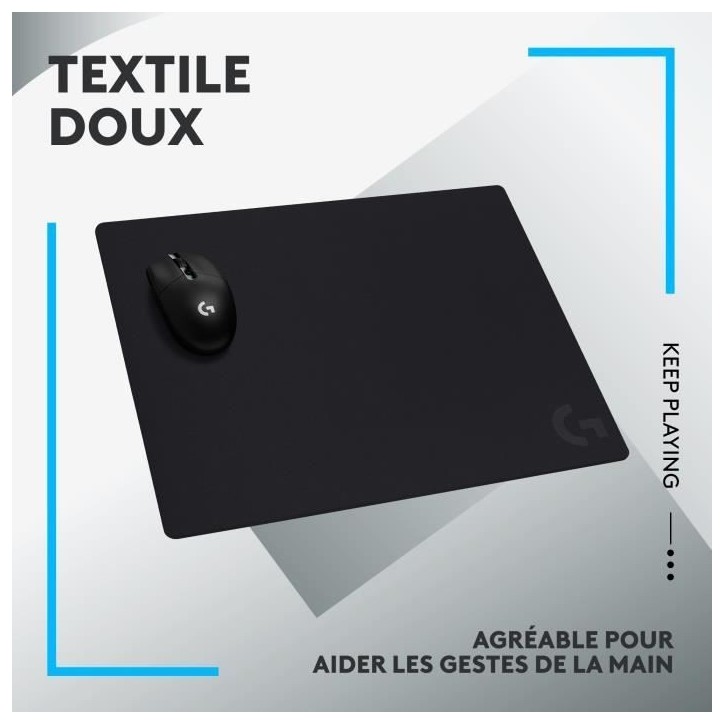 Tapis de souris gamer - Logitech - G740 - Noir Tapis de souris gamer - Logitech - G740 - Noir