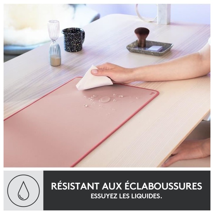 Tapis de souris - Logitech - Desk Mat - Studio Série - Rose Tapis de souris - Logitech - Desk Mat - Studio Série - Rose
