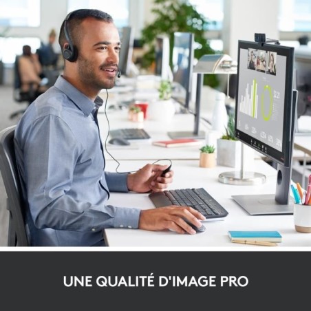Webcam - Full HD 1080p - Logitech - C920 S - Microphone intégré