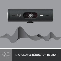 Webcam - Full HD 1080p - Logitech - Brio 500 - Microphone intégré -