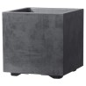 DEROMA Pot de fleurs Cube Millennium R - 25 x H25 cm - Anthracite - A