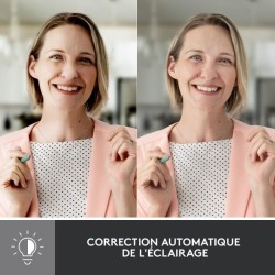 Webcam - Full HD 1080p - Logitech - Brio 500 - Microphone intégré -