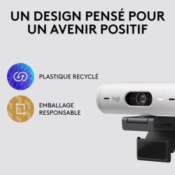 Webcam - Full HD 1080p - Logitech - Brio 500 - Microphone intégré -