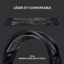 Casque gamer - Sans fil - Logitech G - G733 Lightspeed - PS5, PS4, PC,