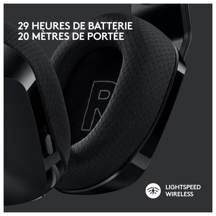 Casque gamer - Sans fil - Logitech G - G733 Lightspeed - PS5, PS4, PC, MAC - Noir Casque gamer - Sans fil - Logitech G - G733 Lightspeed - PS5, PS4, PC, MAC - Noir