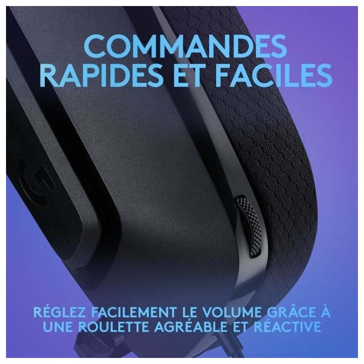 Casque gamer - Filaire - Logitech G - G335 - PS5, PS4, Xbox, Switch, PC - Noir Casque gamer - Filaire - Logitech G - G335 - PS5, PS4, Xbox, Switch, PC - Noir