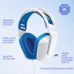 Casque gamer - Filaire - Logitech G - G335 - PS5, PS4, Xbox, Switch, P