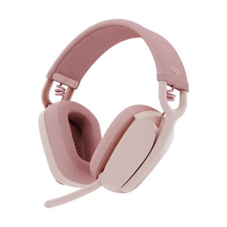 Casque - Sans fil - Logitech - Zone Vibe 100 - Bluetooth - Anti-parasite - Rose Casque - Sans fil - Logitech - Zone Vibe 100 - Bluetooth - Anti-parasite - Rose