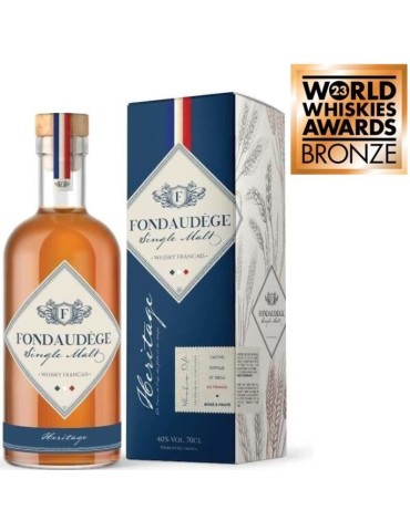 Fondaudege - Héritage - Single Malt - Whisky français - 40.0% Vol. - 70 cl sous étui