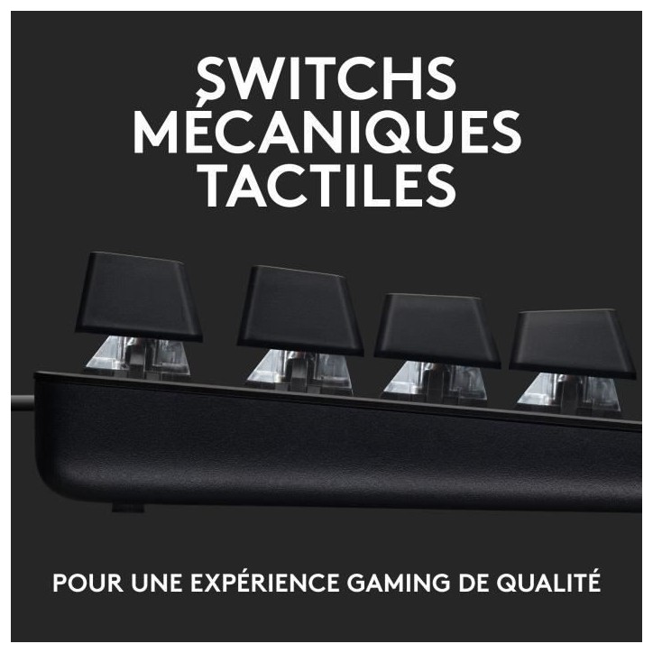 Clavier gamer - Filaire - Logitech G - G413 TKL SE - AZERTY - Rétroéclairé - Noir Clavier gamer - Filaire - Logitech G - G413 TKL SE - AZERTY - Rétroéclairé - Noir
