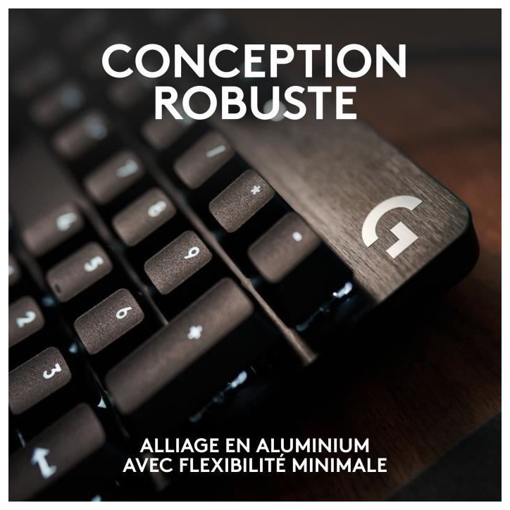 Clavier gamer - Filaire - Logitech G - G413 TKL SE - AZERTY - Rétroéclairé - Noir Clavier gamer - Filaire - Logitech G - G413 TKL SE - AZERTY - Rétroéclairé - Noir