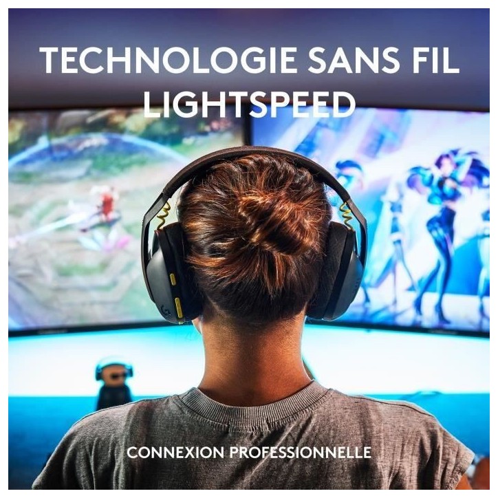 Casque gamer - Sans fil - Logitech G - G435 Lightspeed - Noir Casque gamer - Sans fil - Logitech G - G435 Lightspeed - Noir