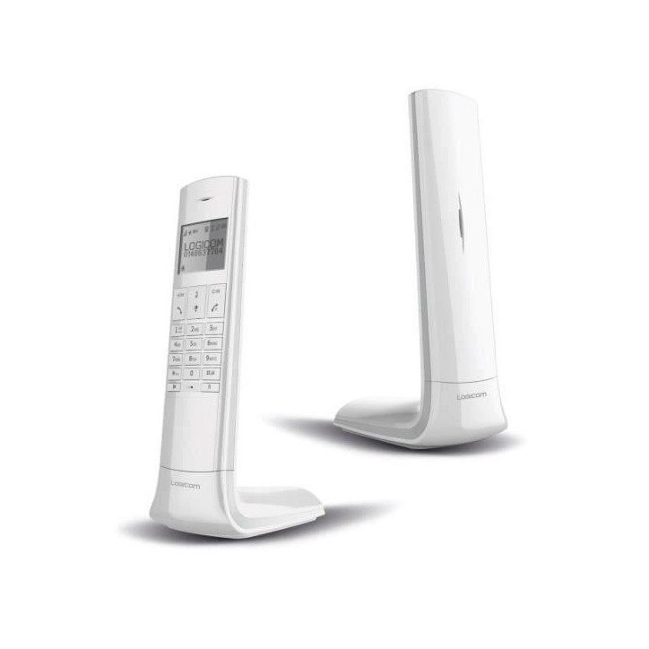 Logicom Luxia 150 Solo Téléphone Sans Fil Sans Répondeur Blanc Gris Logicom Luxia 150 Solo Téléphone Sans Fil Sans Répondeur Blanc Gris