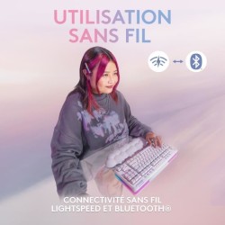 Clavier gamer - Sans fil - Logitech G - G715 - AZERTY - Mécanique - S