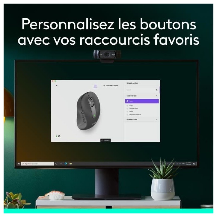 Souris - Sans fil - Logitech - Signature M650 - Graphite - Droitier Souris - Sans fil - Logitech - Signature M650 - Graphite - Droitier