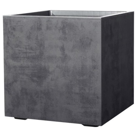 DEROMA Pot de fleurs Cube Millennium R - 49 x H49,5 cm - Anthracite -