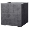 DEROMA Pot de fleurs Cube Millennium R - 49 x H49,5 cm - Anthracite -