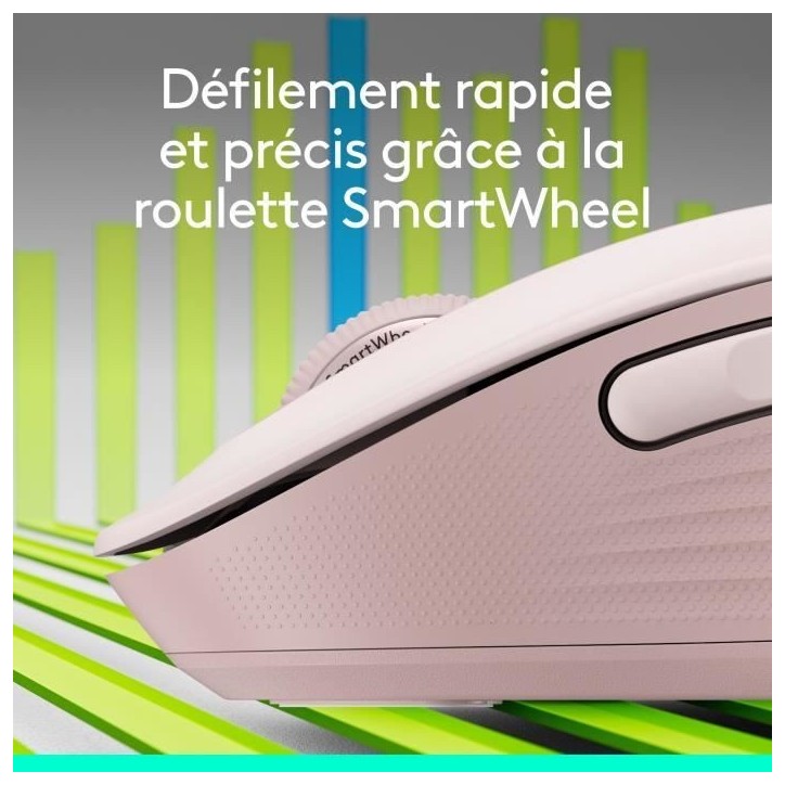 Souris - Sans fil - Logitech - Signature M650 L - Rose - Droitier Souris - Sans fil - Logitech - Signature M650 L - Rose - Droitier