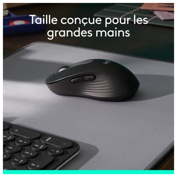 Souris - Sans fil - Logitech - Signature M650 L - Rose - Droitier Souris - Sans fil - Logitech - Signature M650 L - Rose - Droitier