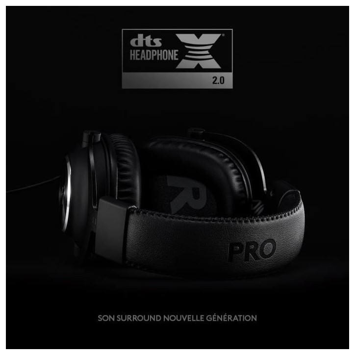 Casque gamer - Filaire - Logitech G - Pro X - USB - PC - Noir Casque gamer - Filaire - Logitech G - Pro X - USB - PC - Noir
