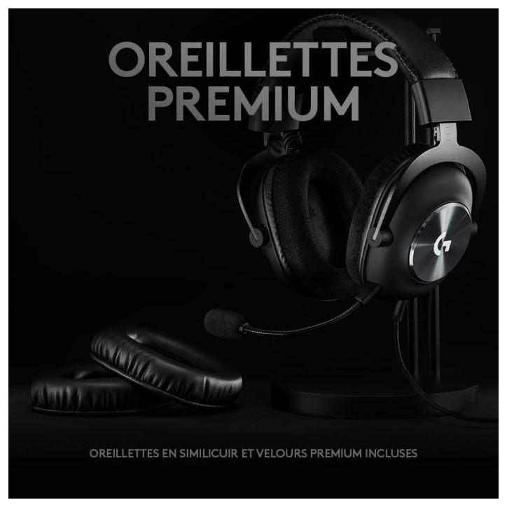 Casque gamer - Filaire - Logitech G - Pro X - USB - PC - Noir Casque gamer - Filaire - Logitech G - Pro X - USB - PC - Noir