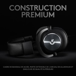 Casque gamer - Filaire - Logitech G - Pro X - USB - PC - Noir