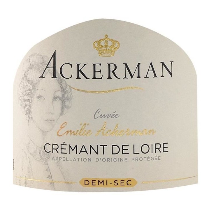 Emilie Ackerman Crémant de Loire Blanc Demi sec