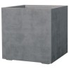 DEROMA Pot de fleurs Cube Millennium R - 49 x h49,5 cm - Ashgrey - A r
