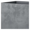 DEROMA Pot de fleurs Cube Millennium R - 49 x h49,5 cm - Ashgrey - A r