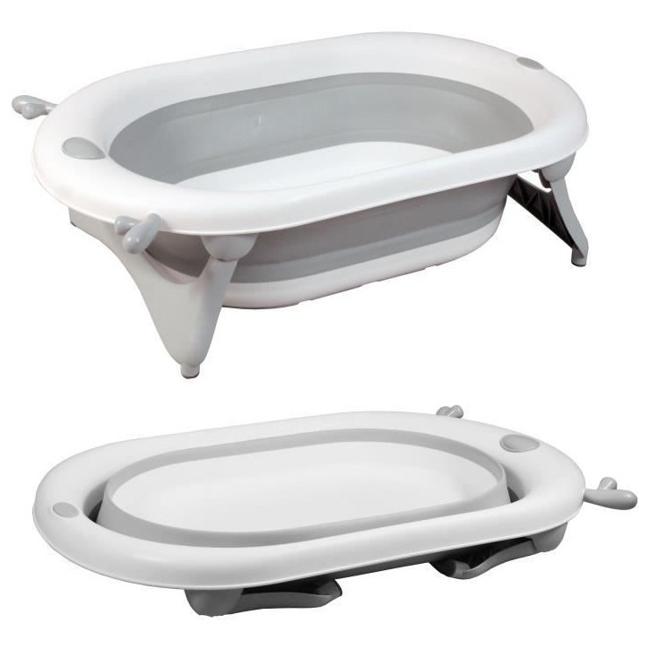 Baignoire pliante - 23x80x49 cm - Gris blanc - LOOPING