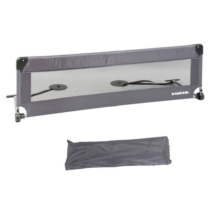 Barriere de lit - LOOPING - BL5003G - Rabattable - Gris