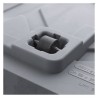 DEROMA Pot de fleurs Cube Millennium R - 49 x h49,5 cm - Ashgrey - A r