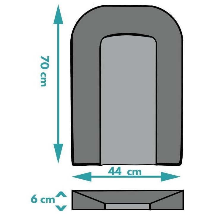 Matelas a langer - LOOPING - BCLPC - Plaque mousse - Blanc