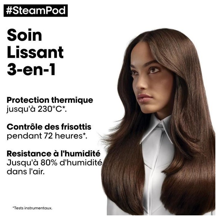 Soin Lissant Professionnel pour Steampod L'Oréal Professionnel - Soin thermo-protecteur enrichi en Alpha-silane -50ml Soin Lissant Professionnel pour Steampod L'Oréal Professionnel - Soin thermo-protecteur enrichi en Alpha-silane -50ml