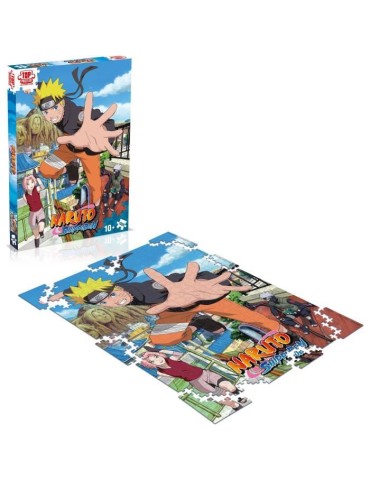 Puzzle Naruto Shippuden Retour a Konoha 1000 pieces - Winning Moves - Dessins animés et BD - Adulte - Bleu