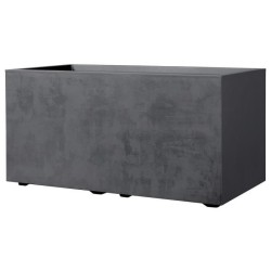 DEROMA Jardiniere Muret Millennium R - 78,5x39 x H39,1 cm - Anthracite