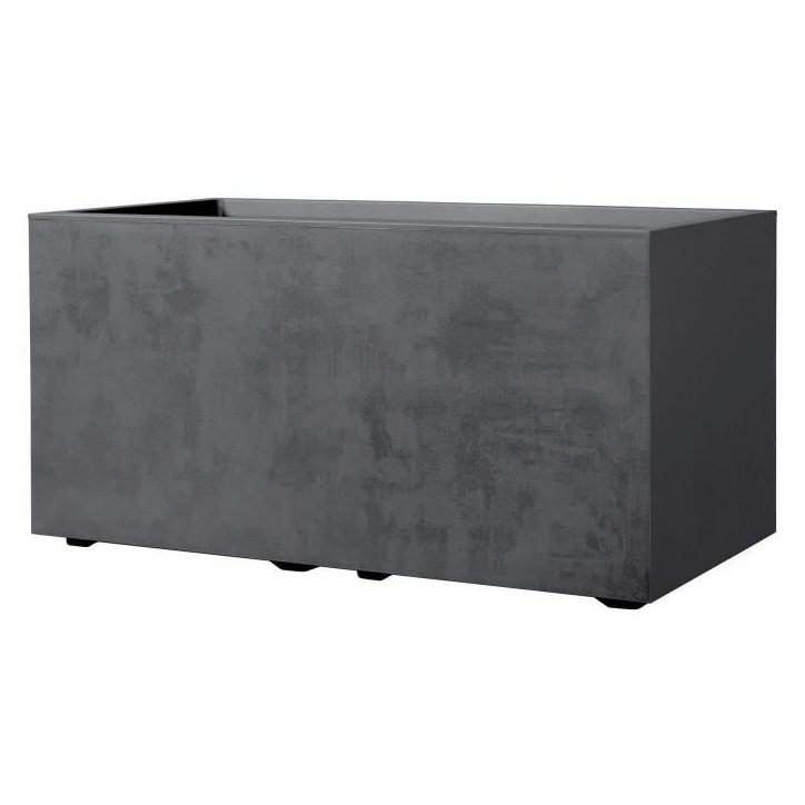 DEROMA Jardiniere Muret Millennium R - 78,5x39 x H39,1 cm - Anthracite - A réserve d'eau DEROMA Jardiniere Muret Millennium R - 78,5x39 x H39,1 cm - Anthracite - A réserve d'eau