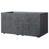 DEROMA Jardiniere Muret Millennium R - 78,5x39 x H39,1 cm - Anthracite
