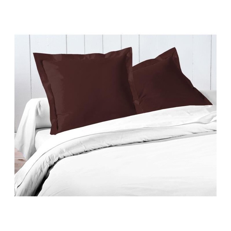 Lot de 2 taies d'oreiller - LOVELY HOME - LH71588 - 63 x 63 cm - Marro Lot de 2 taies d'oreiller - LOVELY HOME - LH71588 - 63 x 63 cm - Marro