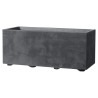 DEROMA Jardiniere Muret Millennium R - 59x25 x H25 cm - Anthracite - A