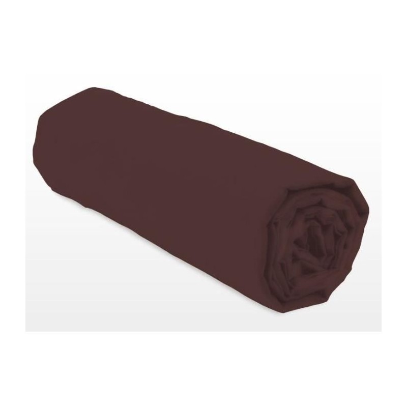 Drap-housse - LOVELY HOME - LH71599 - 160x200+25 cm - Marron Drap-housse - LOVELY HOME - LH71599 - 160x200+25 cm - Marron