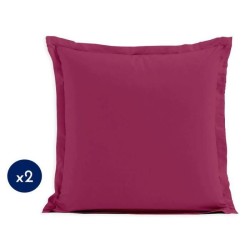 Lot de 2 taies d'oreiller - LOVELY HOME - LH71604 - 63 x 63 cm - Fuchs