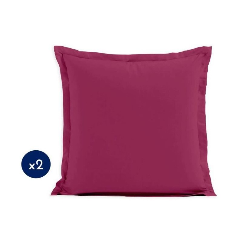 Lot de 2 taies d'oreiller - LOVELY HOME - LH71604 - 63 x 63 cm - Fuchs Lot de 2 taies d'oreiller - LOVELY HOME - LH71604 - 63 x 63 cm - Fuchs